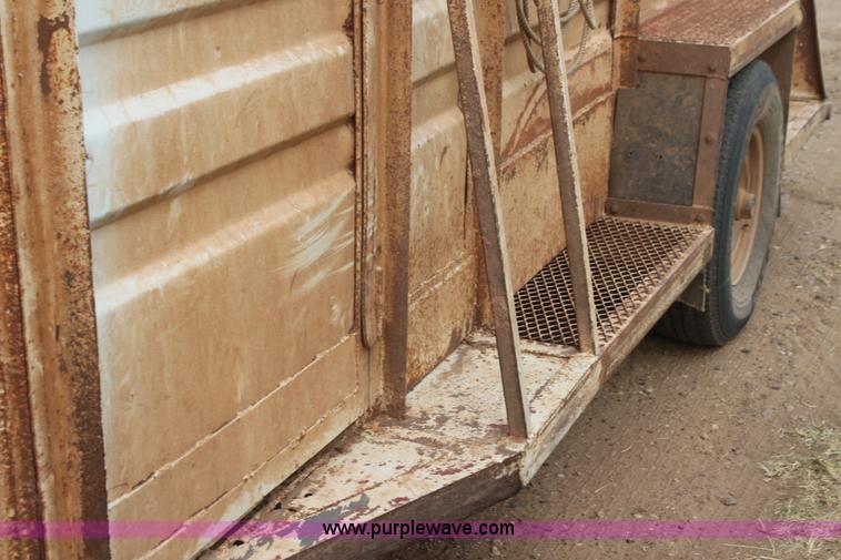 image for item G4138 Shop built gooseneck stock trailer