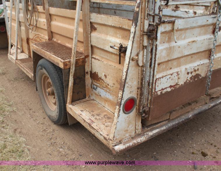 image for item G4138 Shop built gooseneck stock trailer