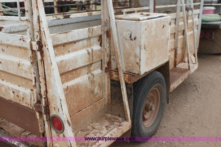 image for item G4138 Shop built gooseneck stock trailer