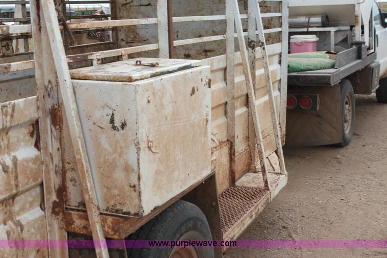 image for item G4138 Shop built gooseneck stock trailer