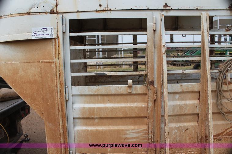 image for item G4138 Shop built gooseneck stock trailer