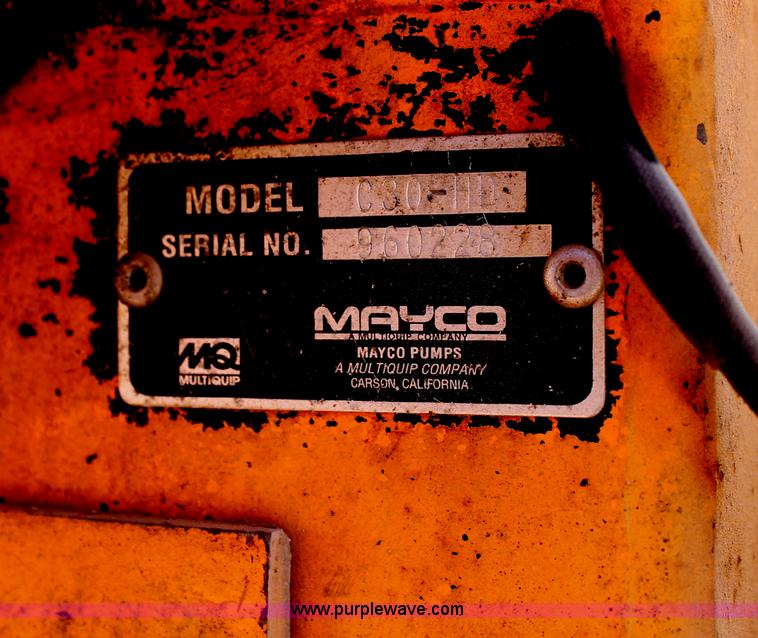 image for item G5806 Mayco C-30HD concrete pump