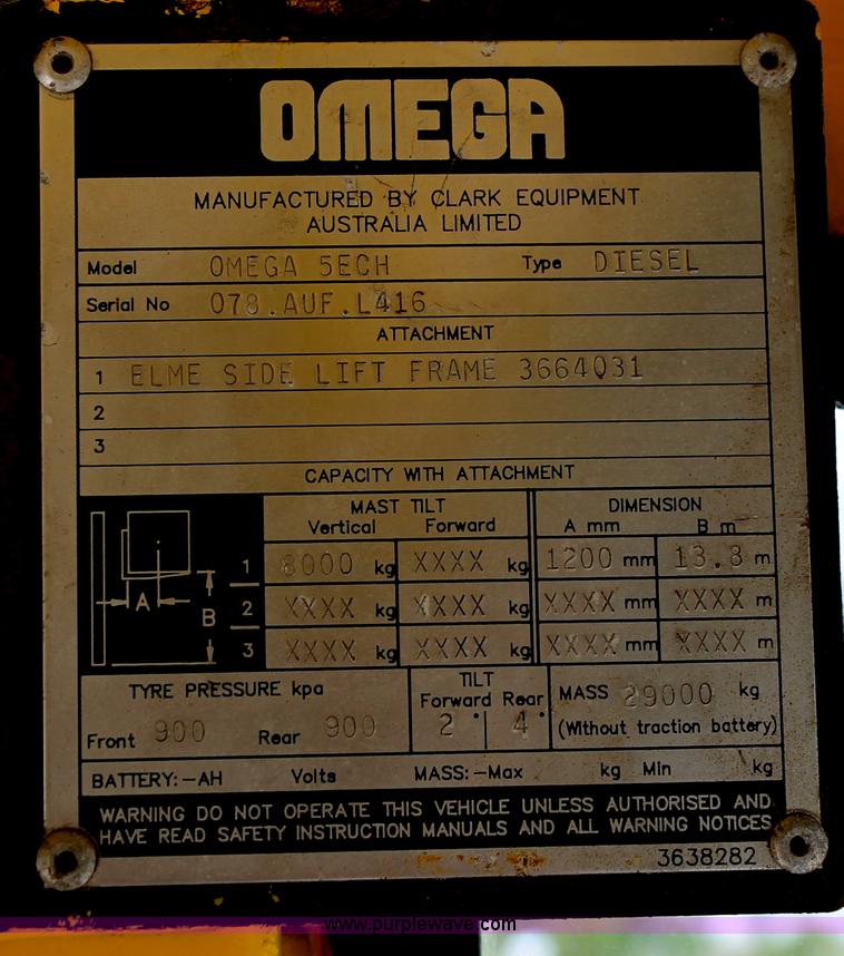 image for item I7754 2000 Omega 5ECH container handler