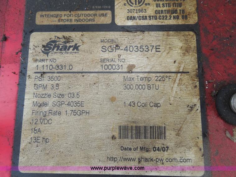 image for item AU9452 Shark steam pressure washer