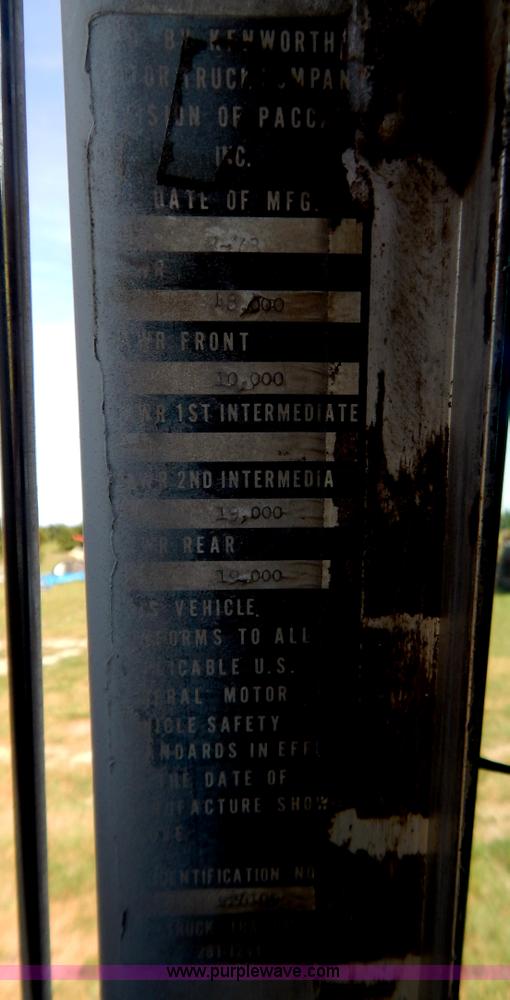 image for item B5810 1973 Kenworth semi truck