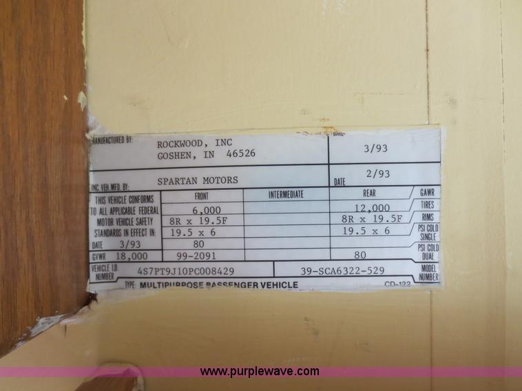 image for item D5945 1993 Rockwood Embassy Series A6322 recreational vehicle