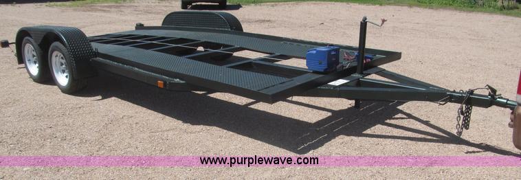 image for item F7004 2001 shop built tandem axle trailer