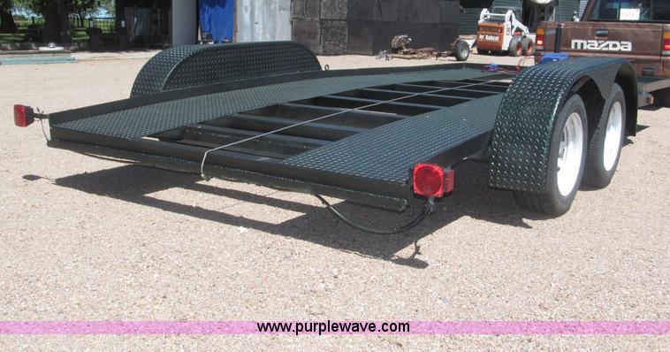 image for item F7004 2001 shop built tandem axle trailer