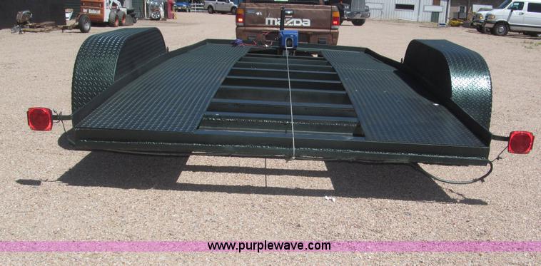 image for item F7004 2001 shop built tandem axle trailer