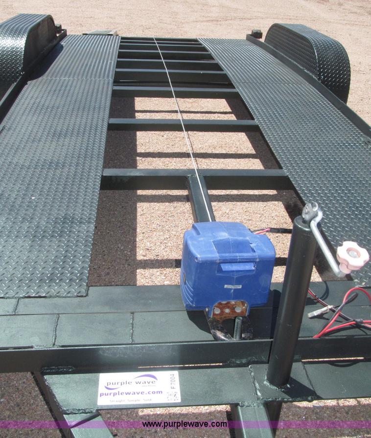 image for item F7004 2001 shop built tandem axle trailer