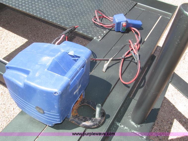 image for item F7004 2001 shop built tandem axle trailer