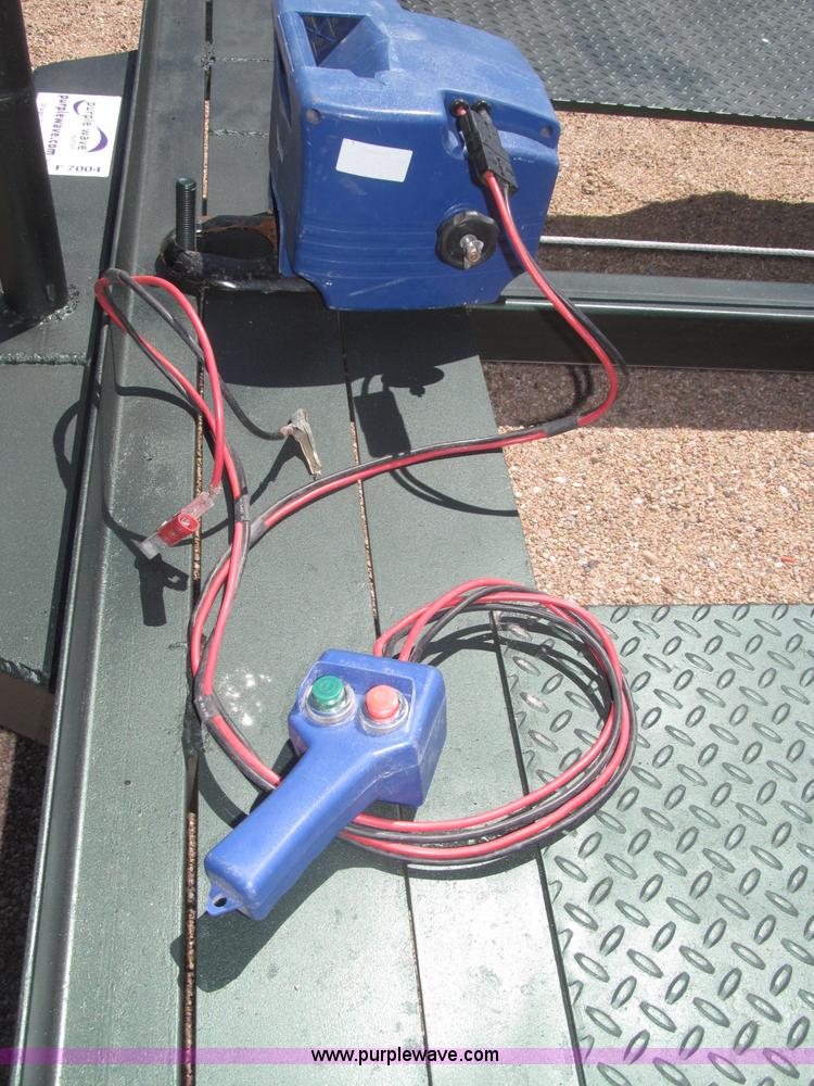 image for item F7004 2001 shop built tandem axle trailer