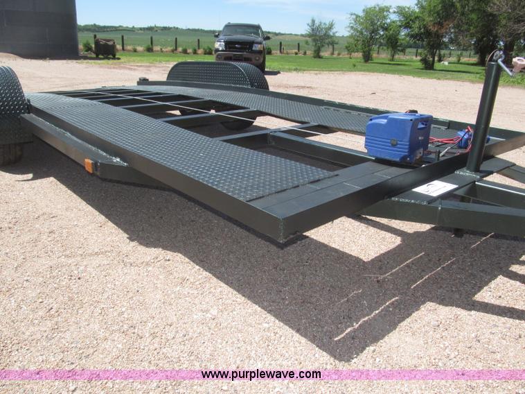 image for item F7004 2001 shop built tandem axle trailer
