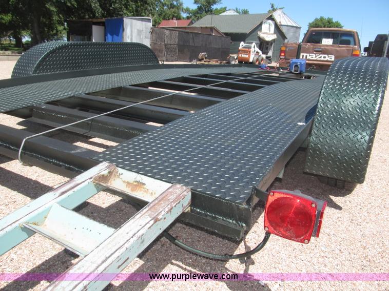 image for item F7004 2001 shop built tandem axle trailer