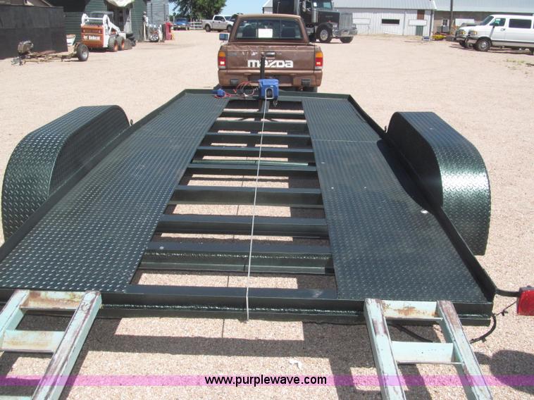 image for item F7004 2001 shop built tandem axle trailer