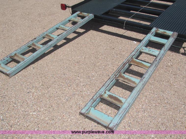 image for item F7004 2001 shop built tandem axle trailer
