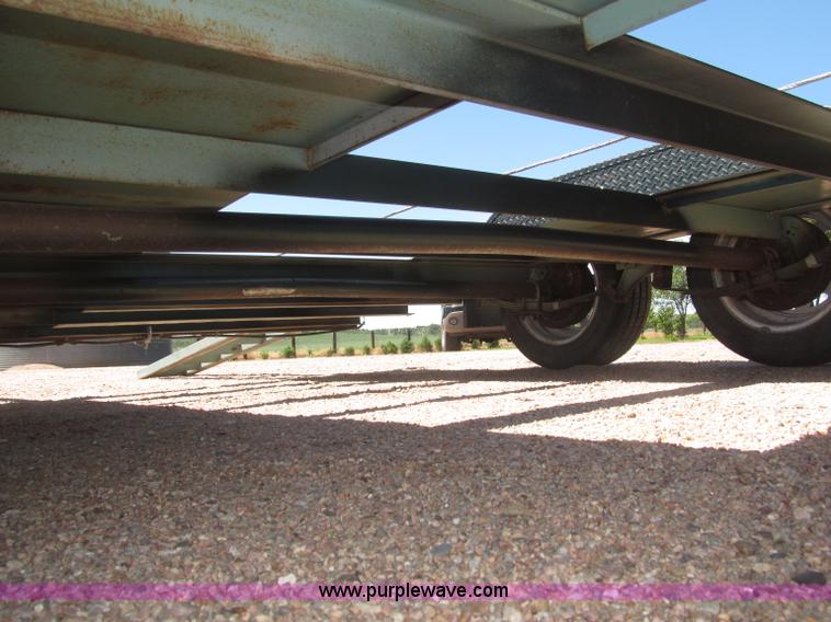image for item F7004 2001 shop built tandem axle trailer