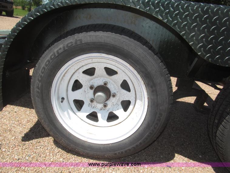 image for item F7004 2001 shop built tandem axle trailer