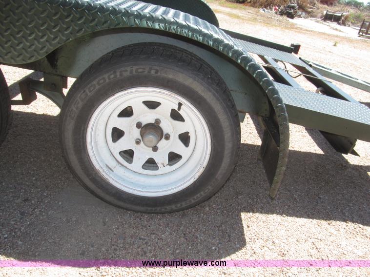 image for item F7004 2001 shop built tandem axle trailer