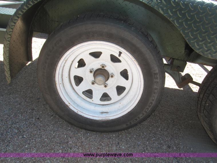 image for item F7004 2001 shop built tandem axle trailer