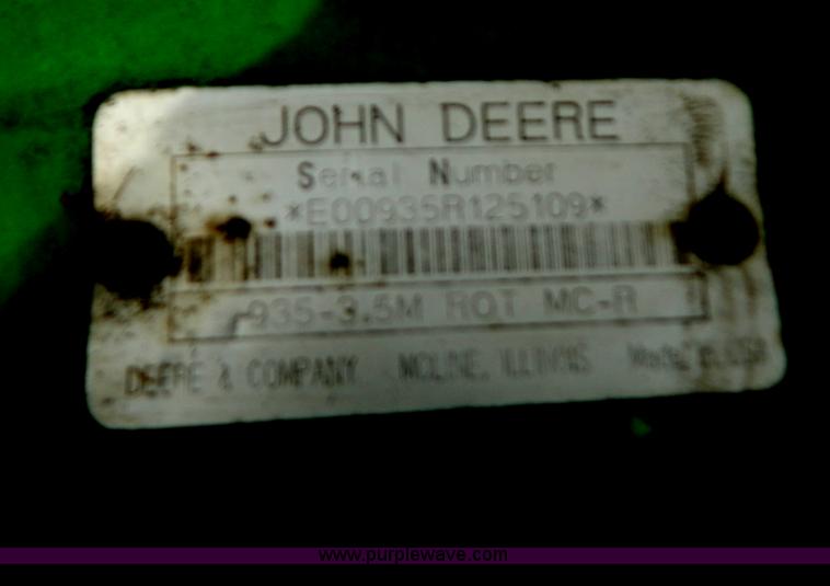 image for item G3341 1998 John Deere 935 disc mower conditioner