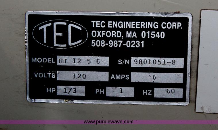 image for item I8124 TEC HI12X5X6 horizontal to incline conveyor