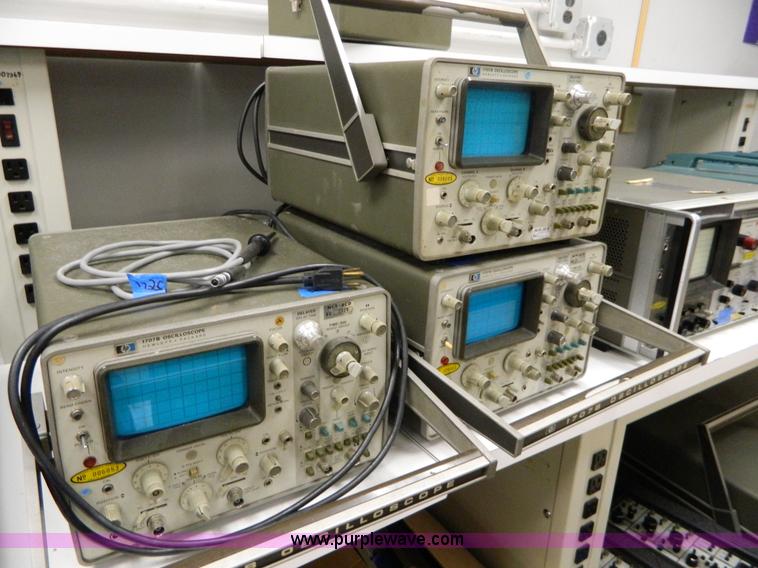 image for item AD9105 (3) HP 1707B oscilloscopes