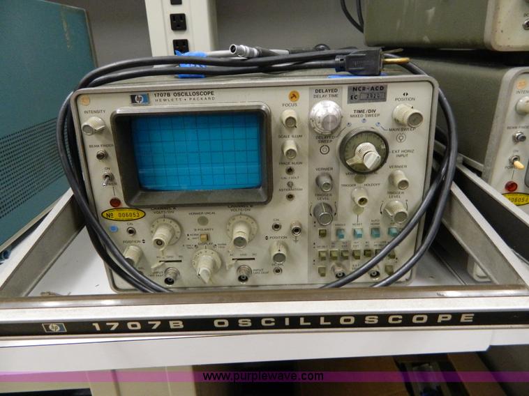 image for item AD9105 (3) HP 1707B oscilloscopes
