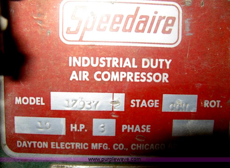 image for item AN9506 Speedaire 1Z937-2 air compressor