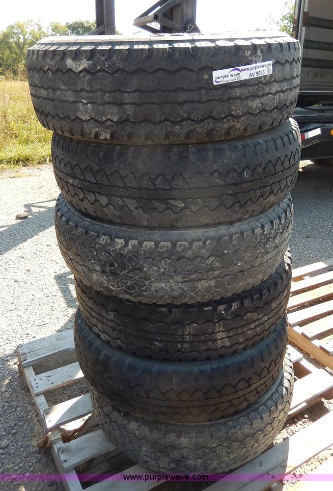 image for item AV9535 (6) used 225/75R16 tires