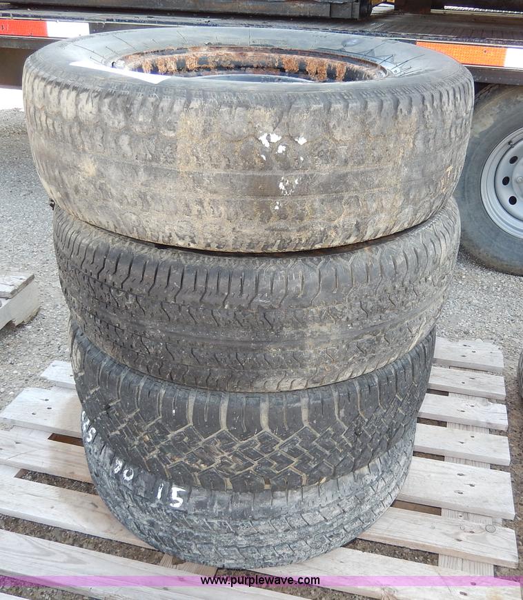 image for item AV9536 (4) used 225/70R15 tires and wheels
