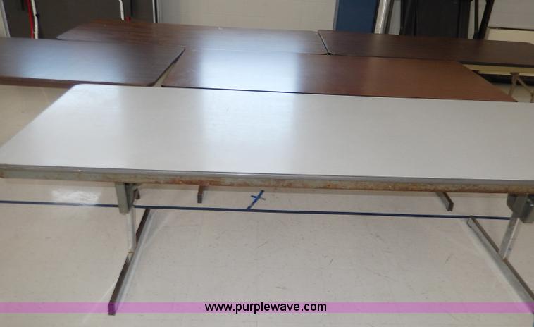 image for item AV9593 Assorted folding tables with carts