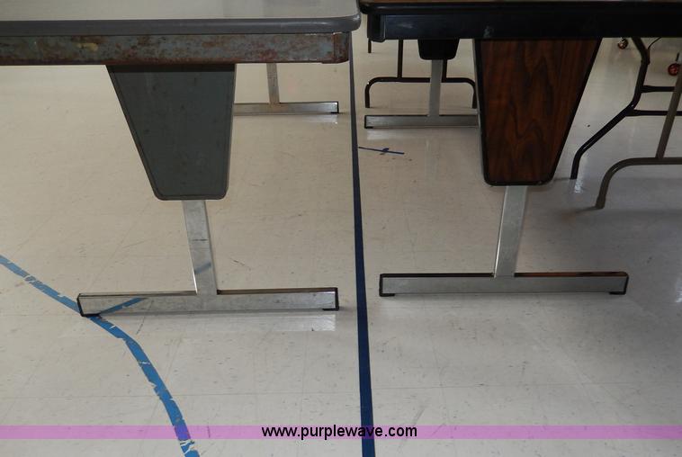 image for item AV9593 Assorted folding tables with carts