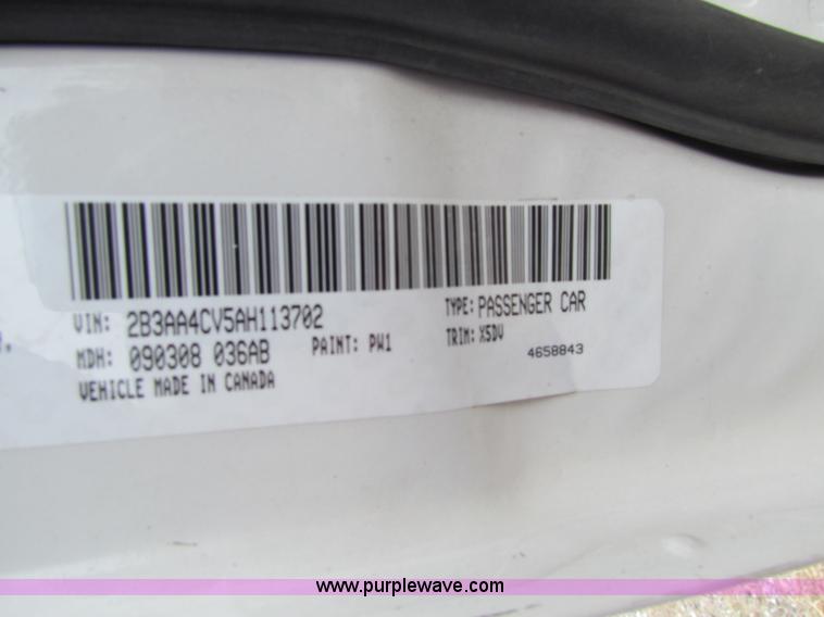 image for item G4148 2010 Dodge Charger