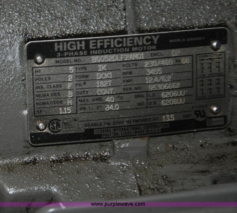 image for item G6068 1995 Bauer Breathing C-E3 air compressor