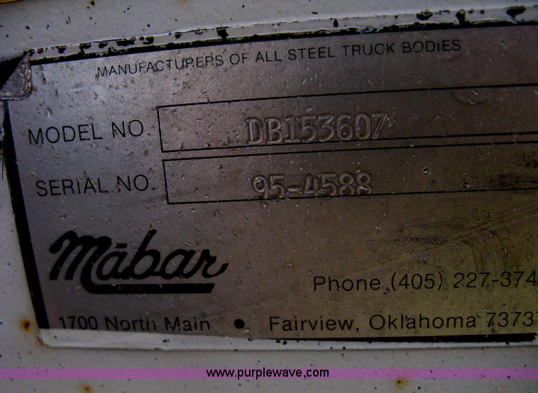 image for item H6399 Mabar DB153607 dump bed