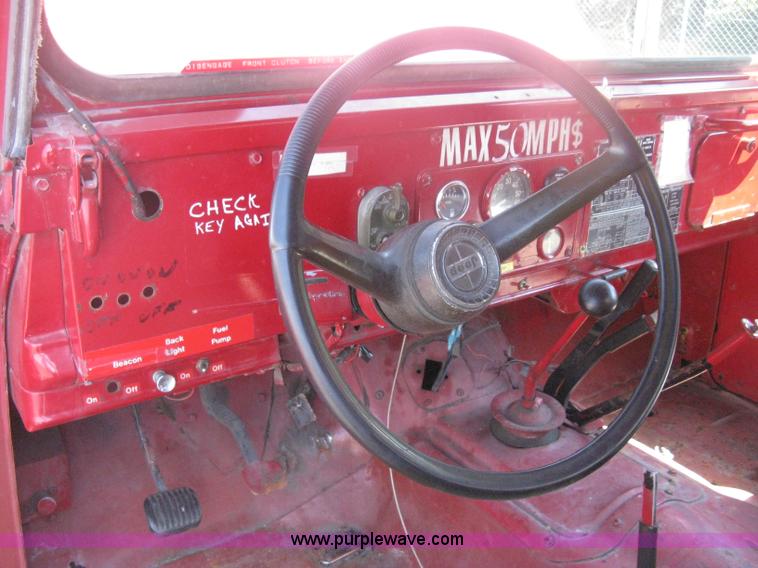 image for item H6419 1968 Kaiser Jeep M715 brush firetruck