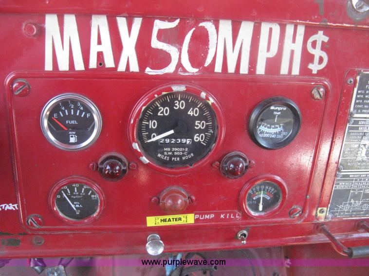 image for item H6419 1968 Kaiser Jeep M715 brush firetruck