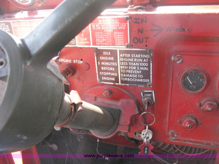 image for item H6420 1968 Kaiser Jeep M54 flatbed truck