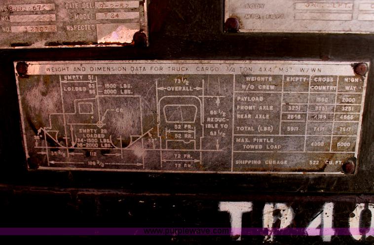 image for item H6929 1952 Dodge T24 truck