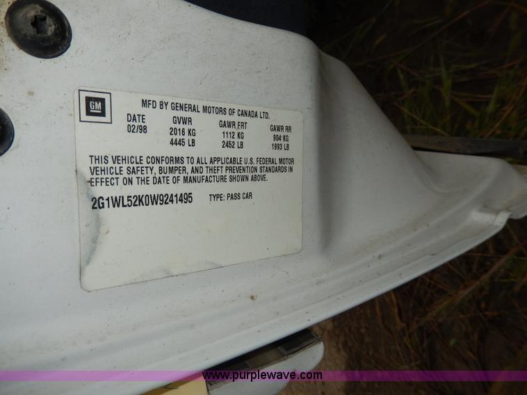 image for item I4287 1998 Chevrolet Lumina