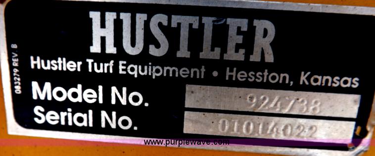 image for item I7621 2003 Hustler 4500 lawn mower