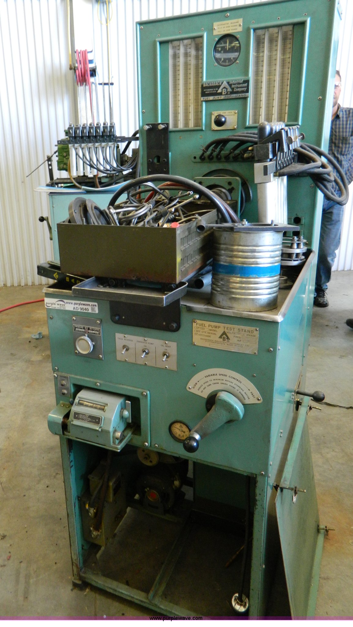 Bacharach fuel pump test stand in Goodland, KS Item AD9040 sold