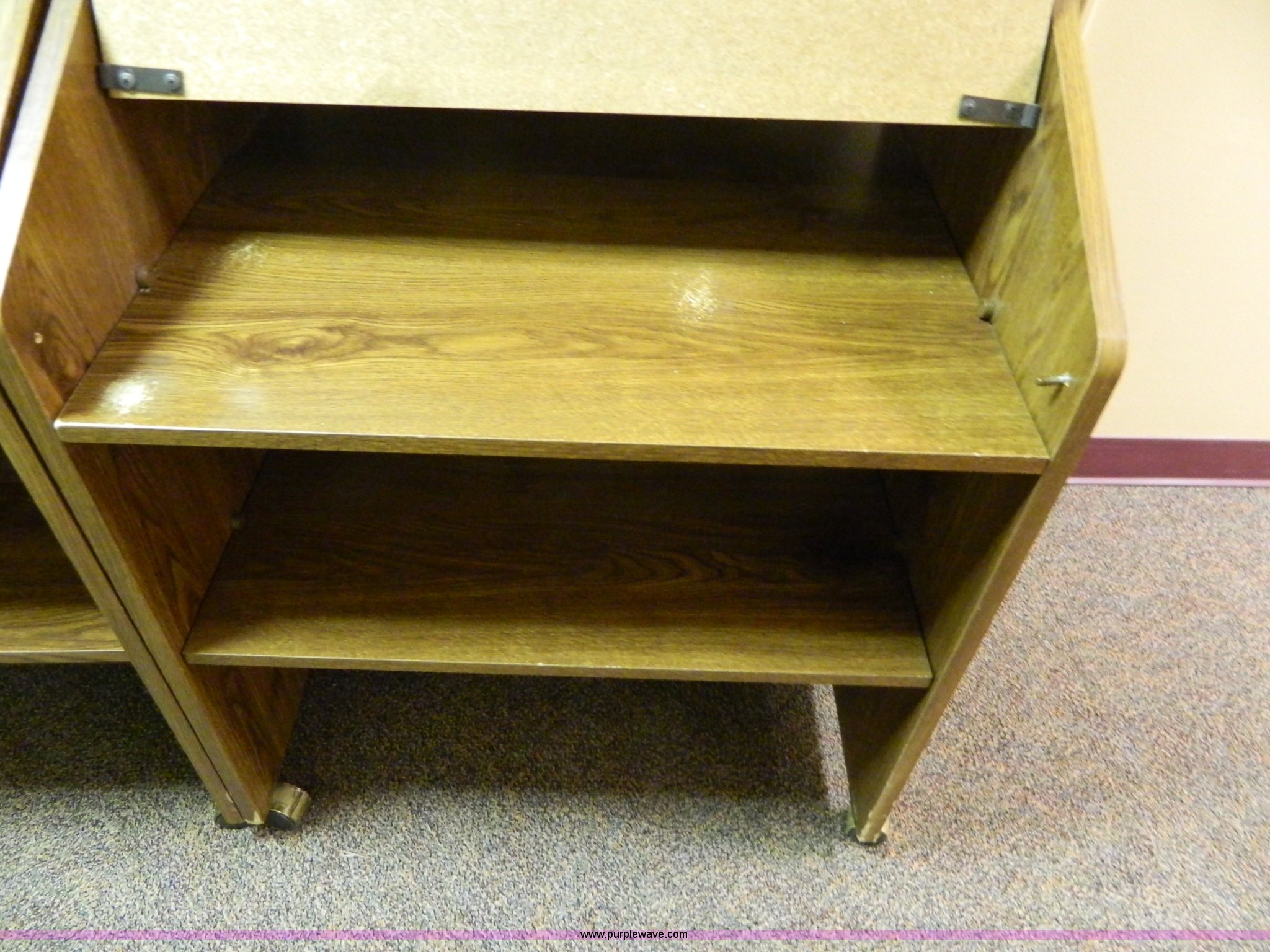 (2) presswood desks in Hays, KS Item AD9610 sold Purple Wave
