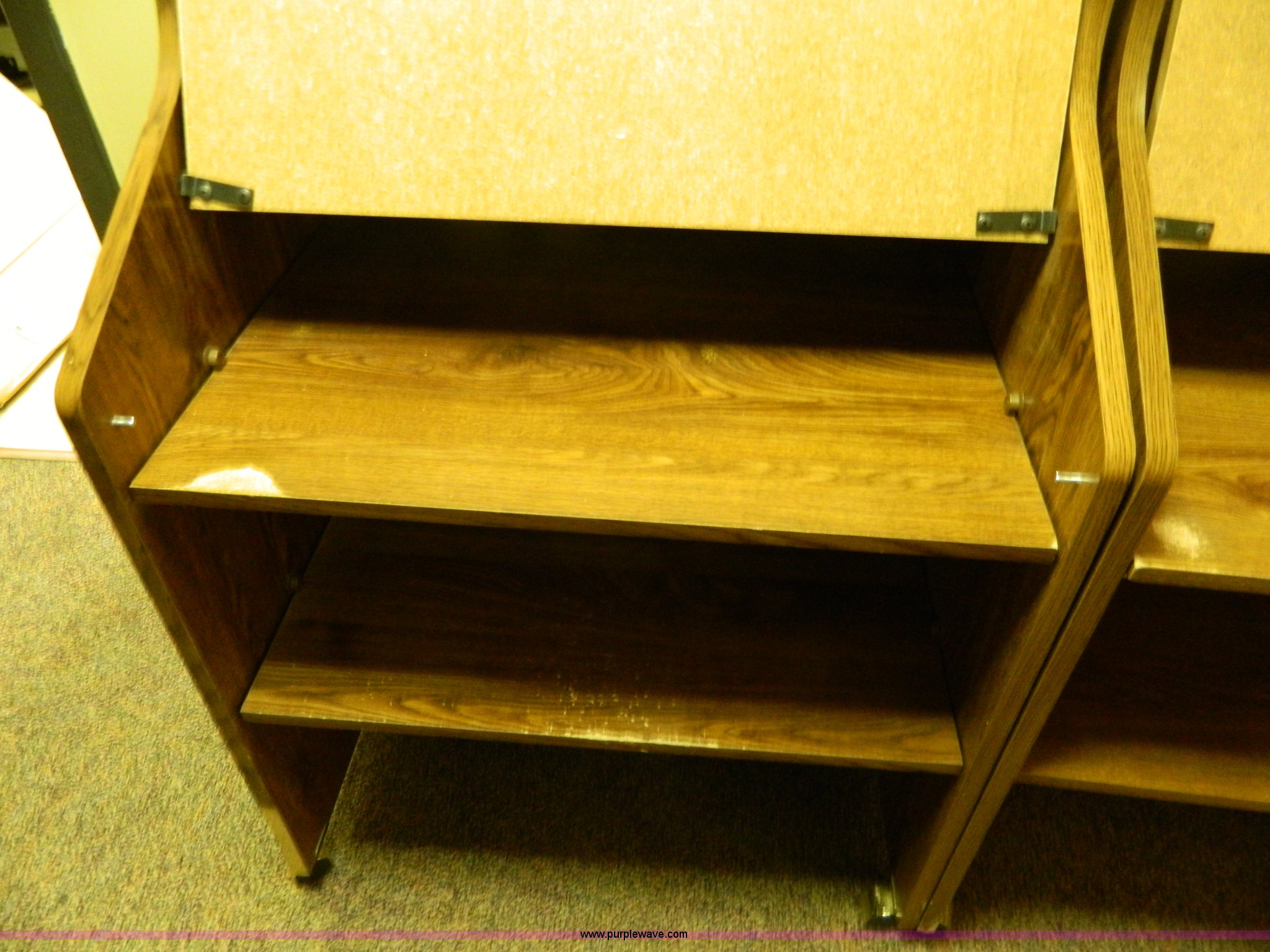 (2) presswood desks in Hays, KS Item AD9610 sold Purple Wave
