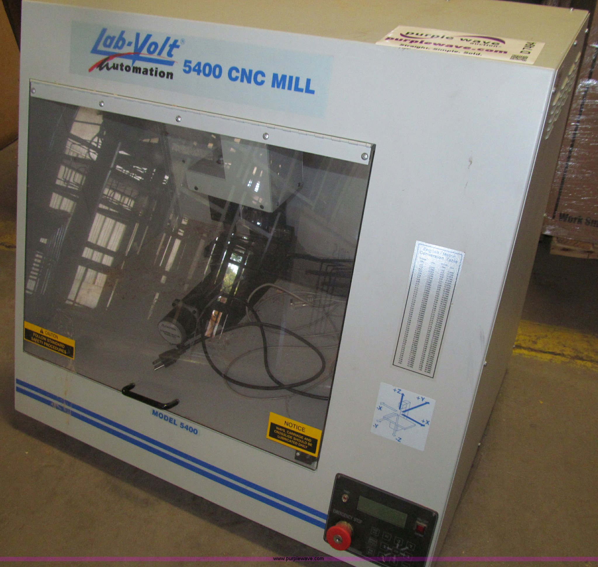 LabVolt 5400 CNC mill in Des Moines, IA Item D7494 sold Purple Wave