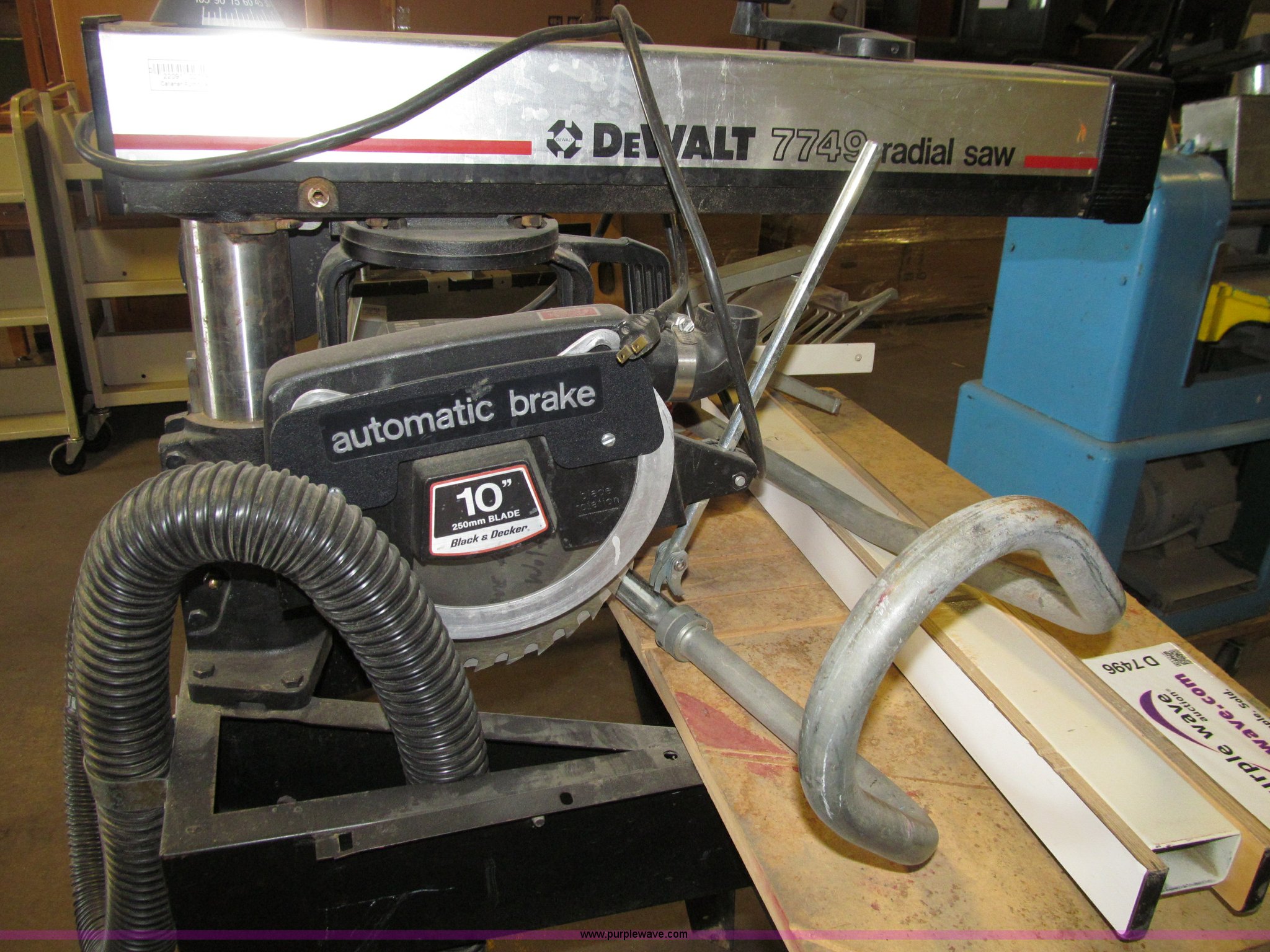 DeWalt 7749 radial arm saw in Des Moines, IA Item D7496 sold Purple