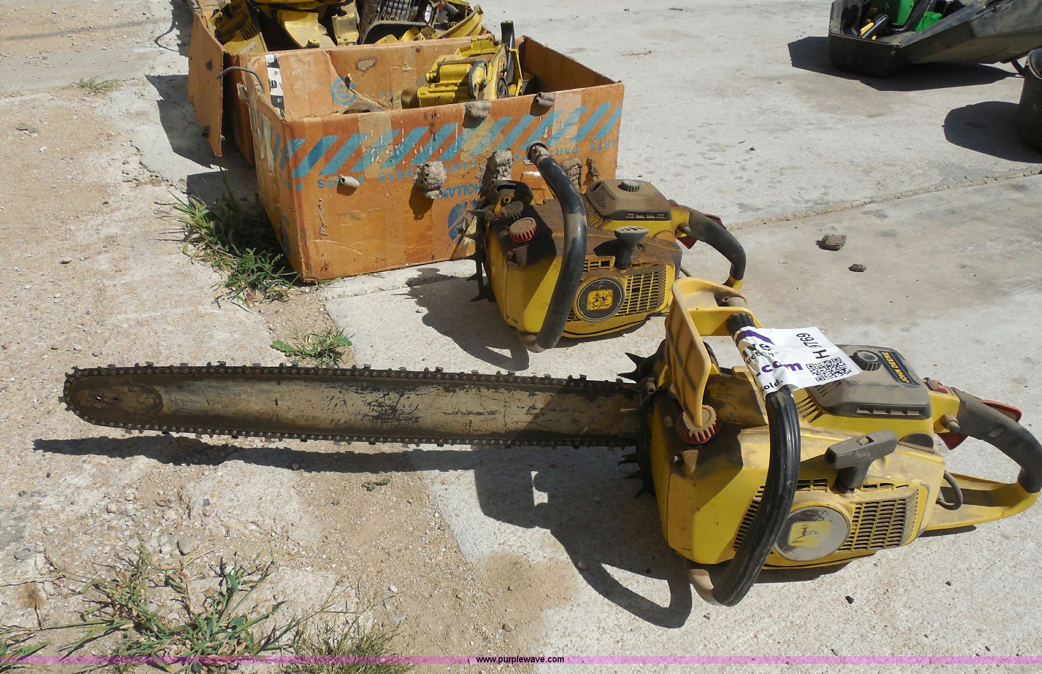 (2) John Deere 55SV chainsaws in Washington, KS Item H9769 sold