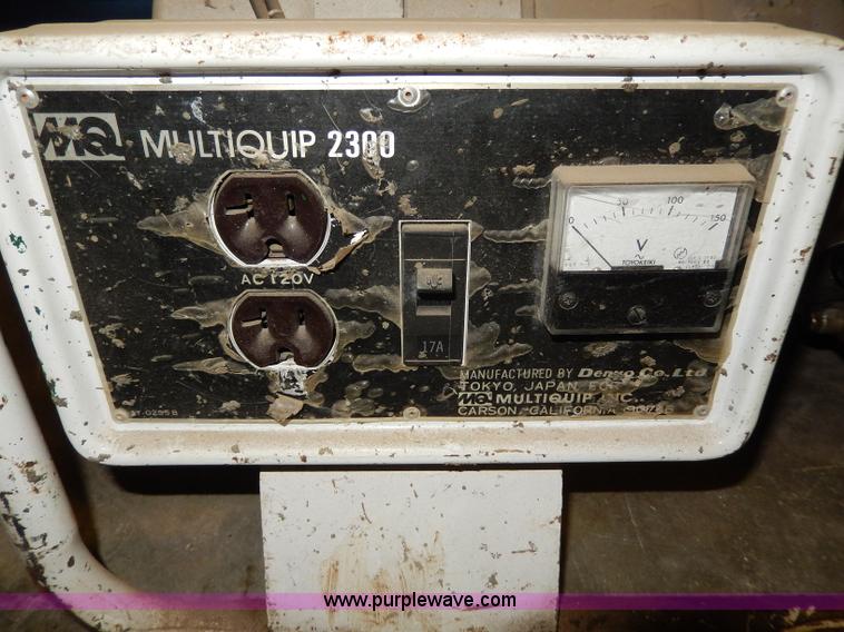 image for item AV9738 Multiquip 2300 generator