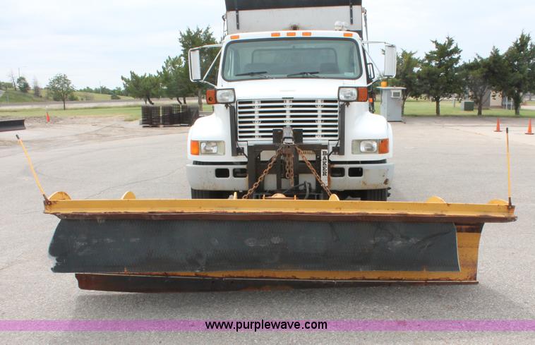 image for item H6360 1996 International 4900 flatbed dump truck